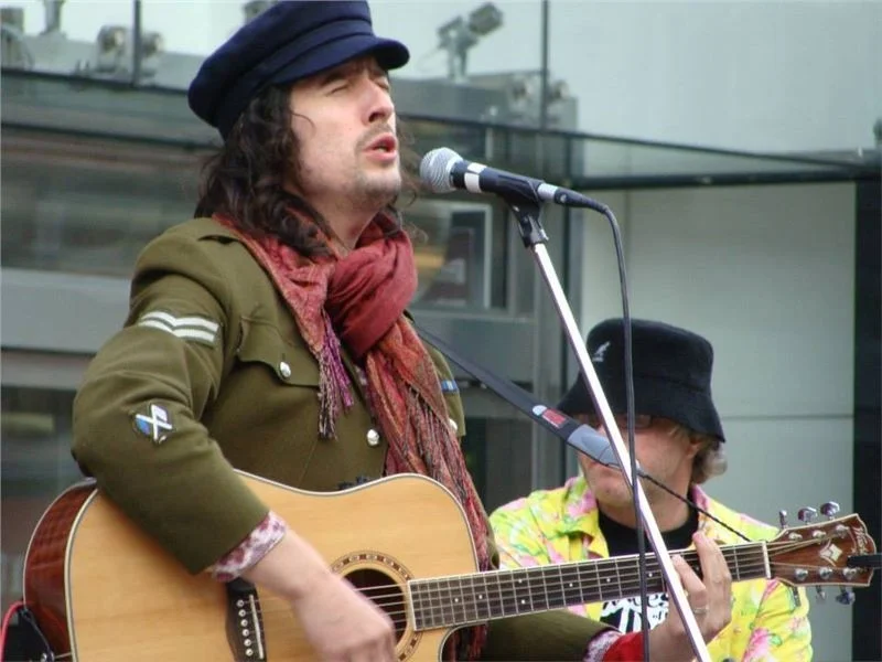The cap and the guitar